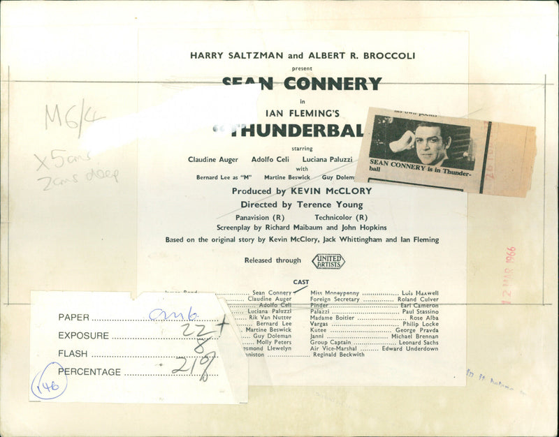 Sean Connery - Vintage Photograph