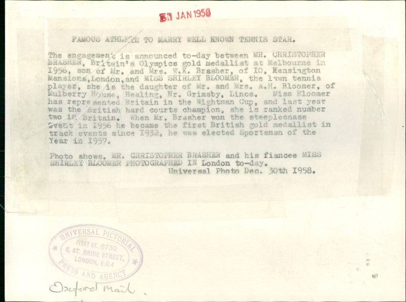 Christopher Brasher - Vintage Photograph