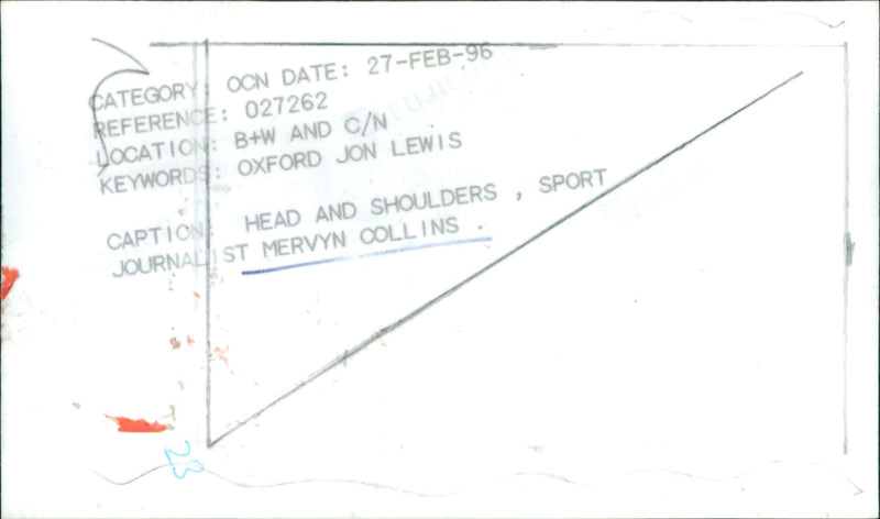 Mervyn Collins - Vintage Photograph