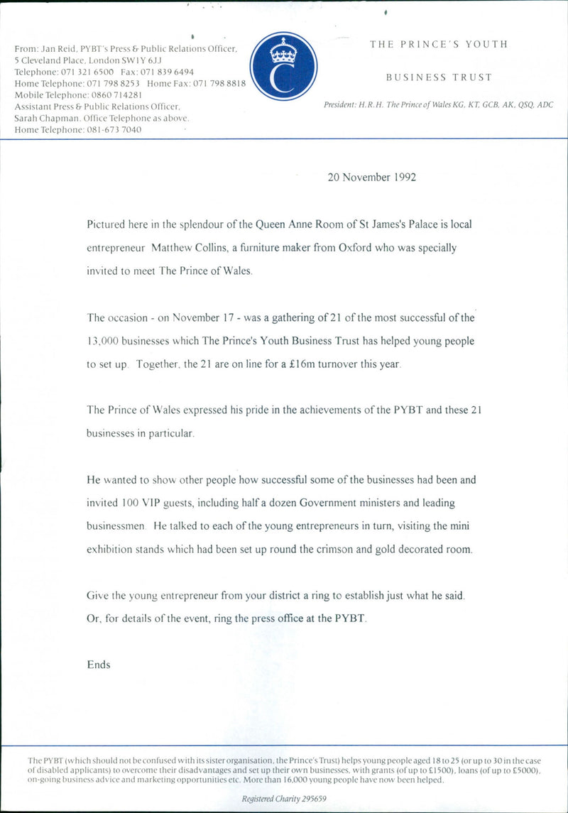 Matthew Collins - Vintage Photograph