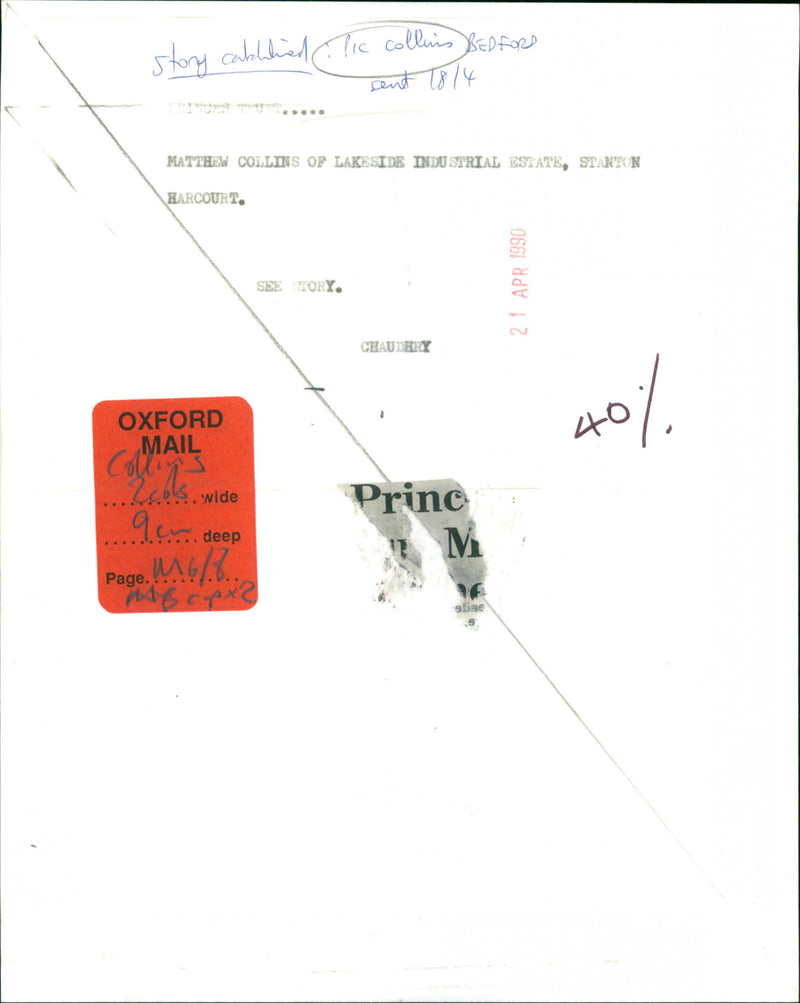 Matthew Collins - Vintage Photograph