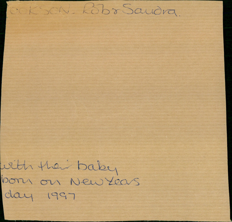 Cooksons Rob and Sandra - Vintage Photograph