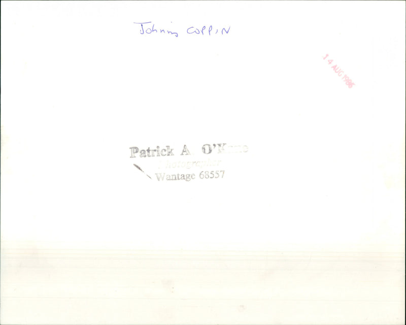 Johnny Coppin - Vintage Photograph