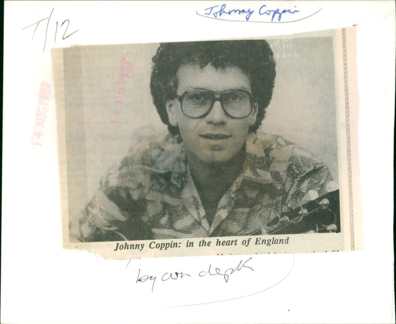 Johnny Coppin - Vintage Photograph