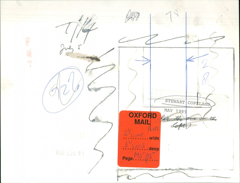 Stewart Copeland - Vintage Photograph