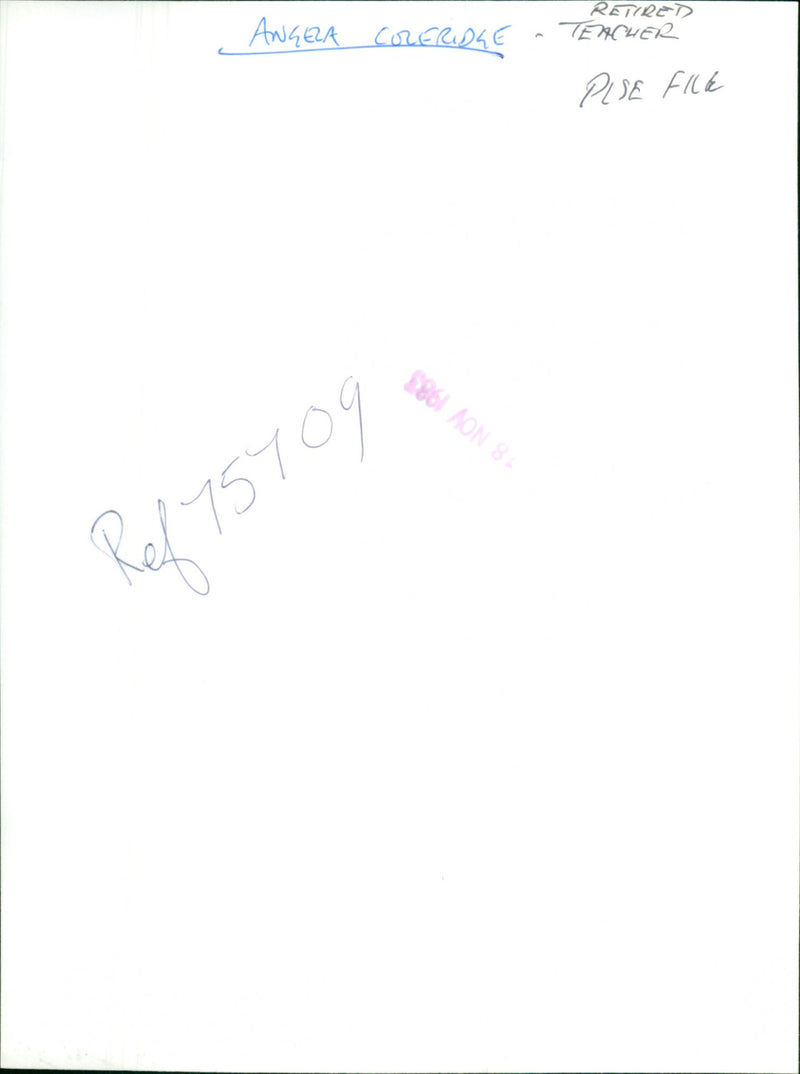 Angela Coleridge - Vintage Photograph