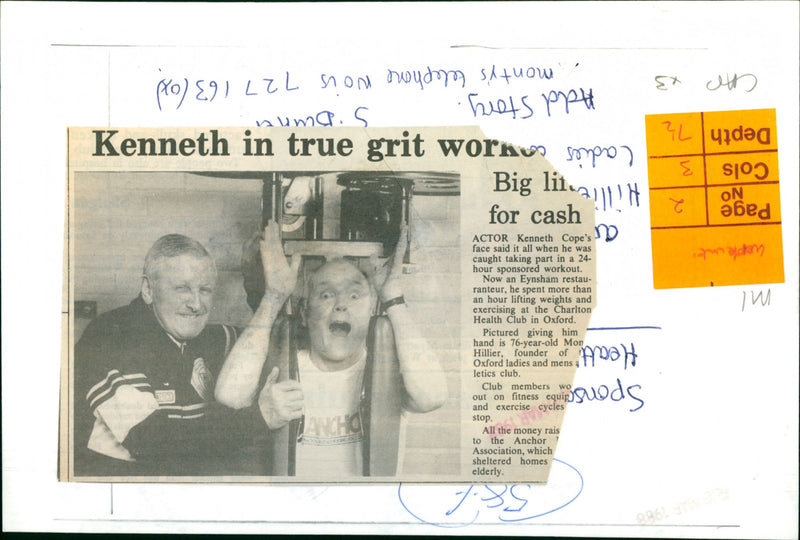 Kenneth Cope, Mon Hillier - Vintage Photograph