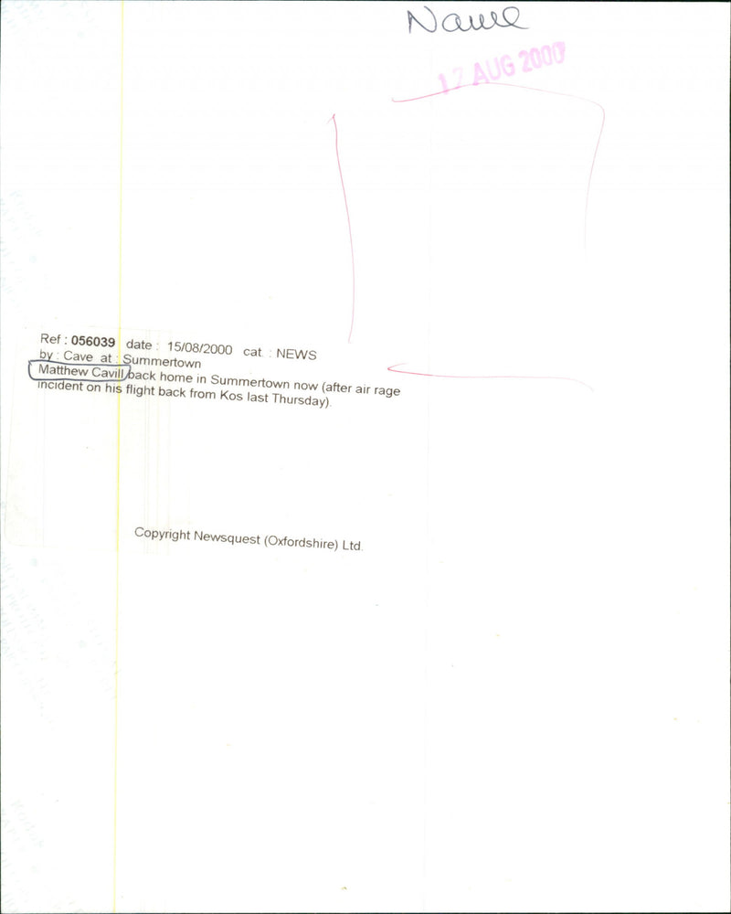 Matthew Cavill - Vintage Photograph