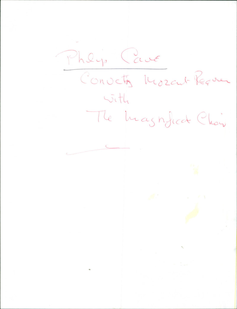 Philip Cave - Vintage Photograph