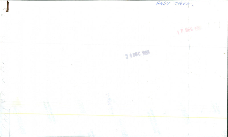 Andy Cave - Vintage Photograph