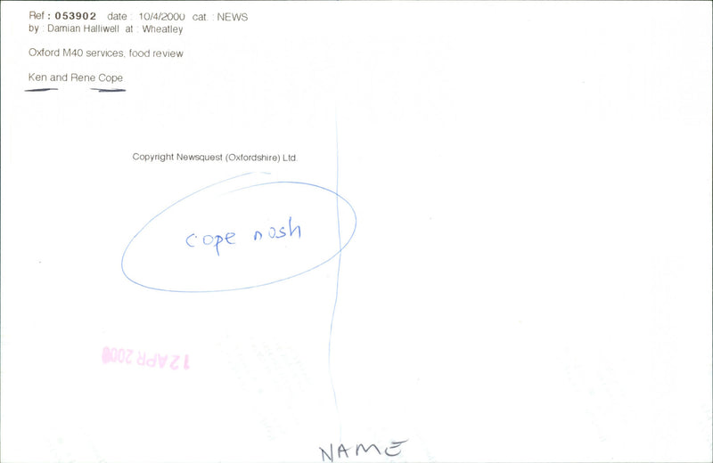 Ken & Rene Cope - Vintage Photograph