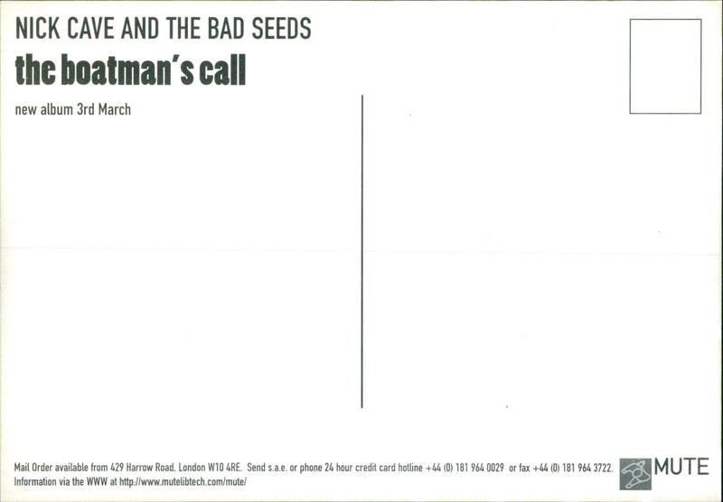 Nick Cave and the Bad Seeds - Vintage Photograph