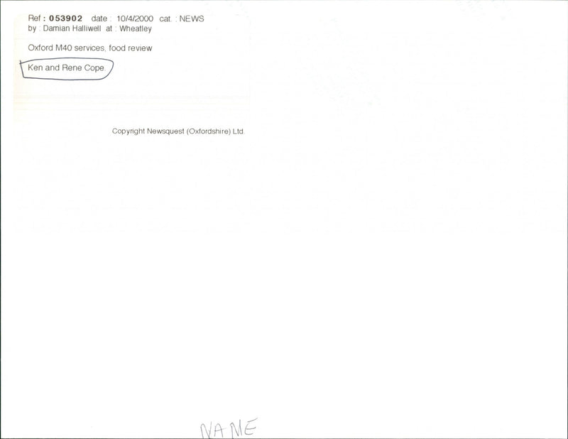 Ken & Rene Cope - Vintage Photograph