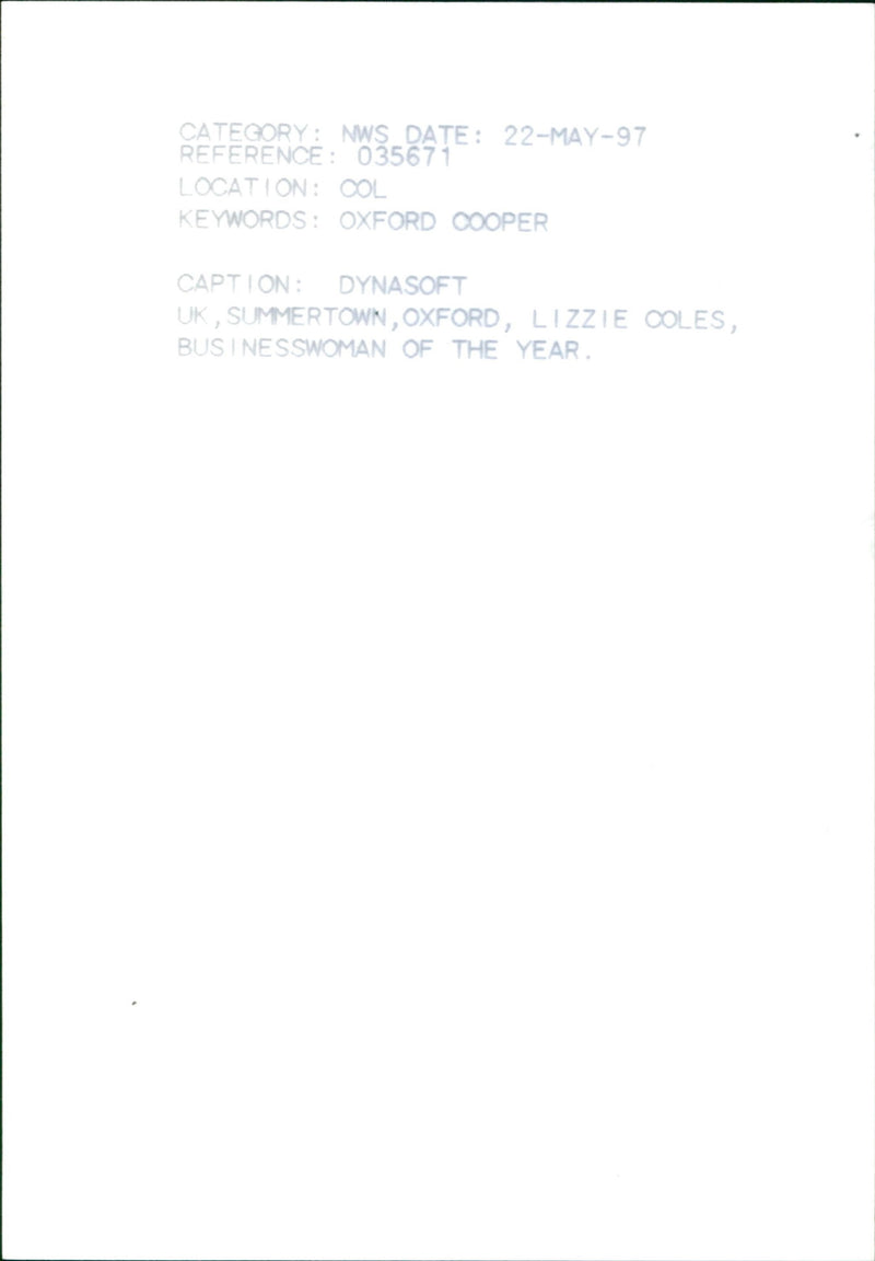 Coles Lizzie - Vintage Photograph