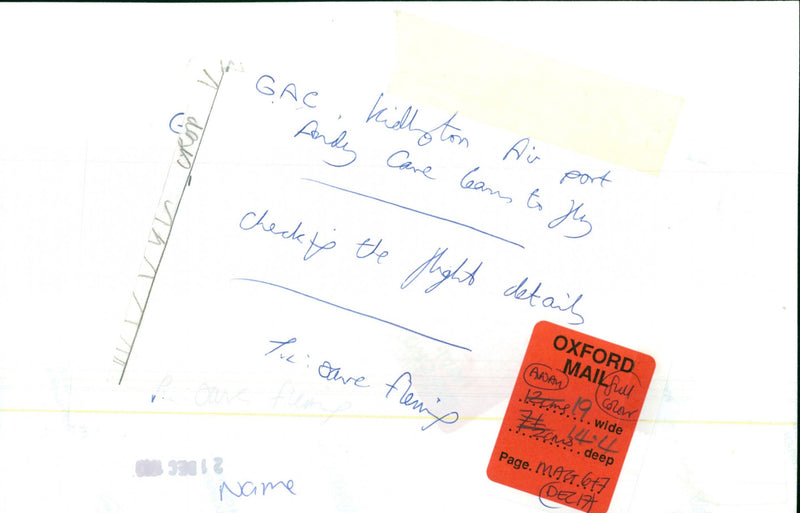 Andy Cave - Vintage Photograph