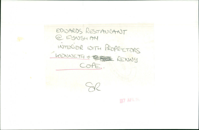 Kenneth& Renny Cope - Vintage Photograph