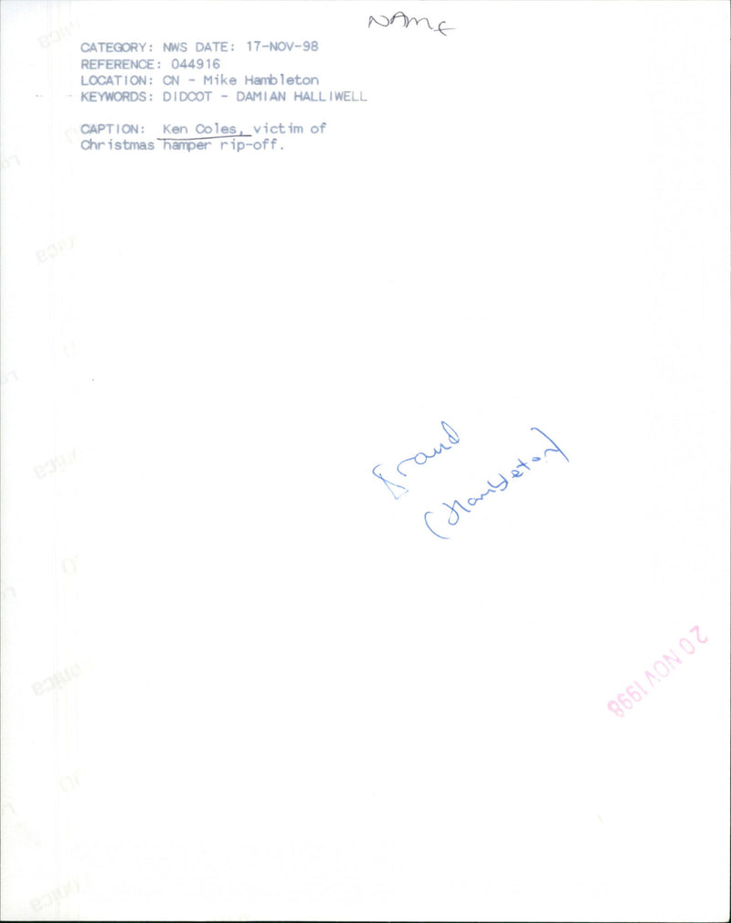 Ken Coles - Vintage Photograph