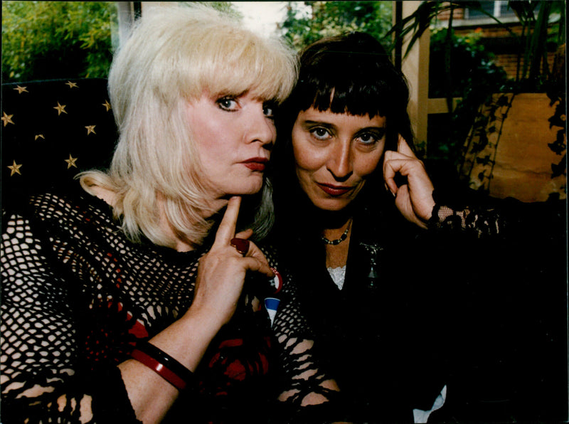 Jayne County (formerly Wayne County) with Elda Gentile (from the Stilettos) - Vintage Photograph