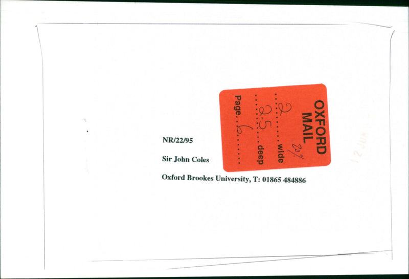 Sir John Coles - Vintage Photograph