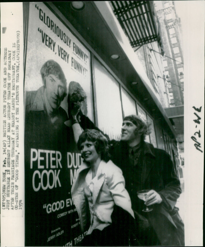 Peter Cook, Judy  Huxtable - Vintage Photograph
