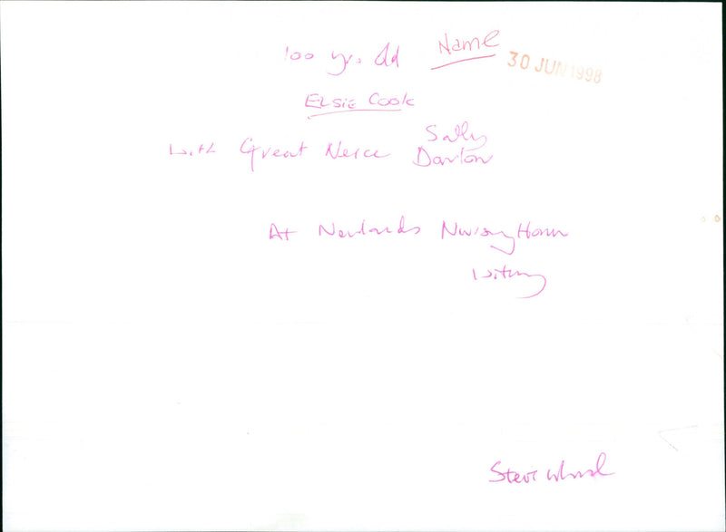 Elsie Cook - Vintage Photograph