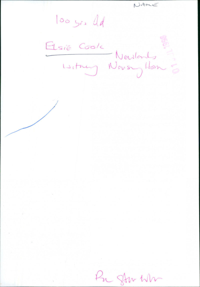 Elsie Cook - Vintage Photograph