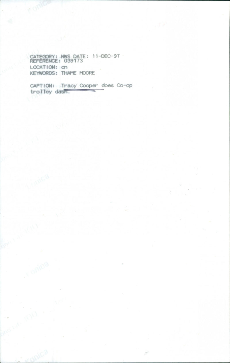 Tracy Cooper - Vintage Photograph