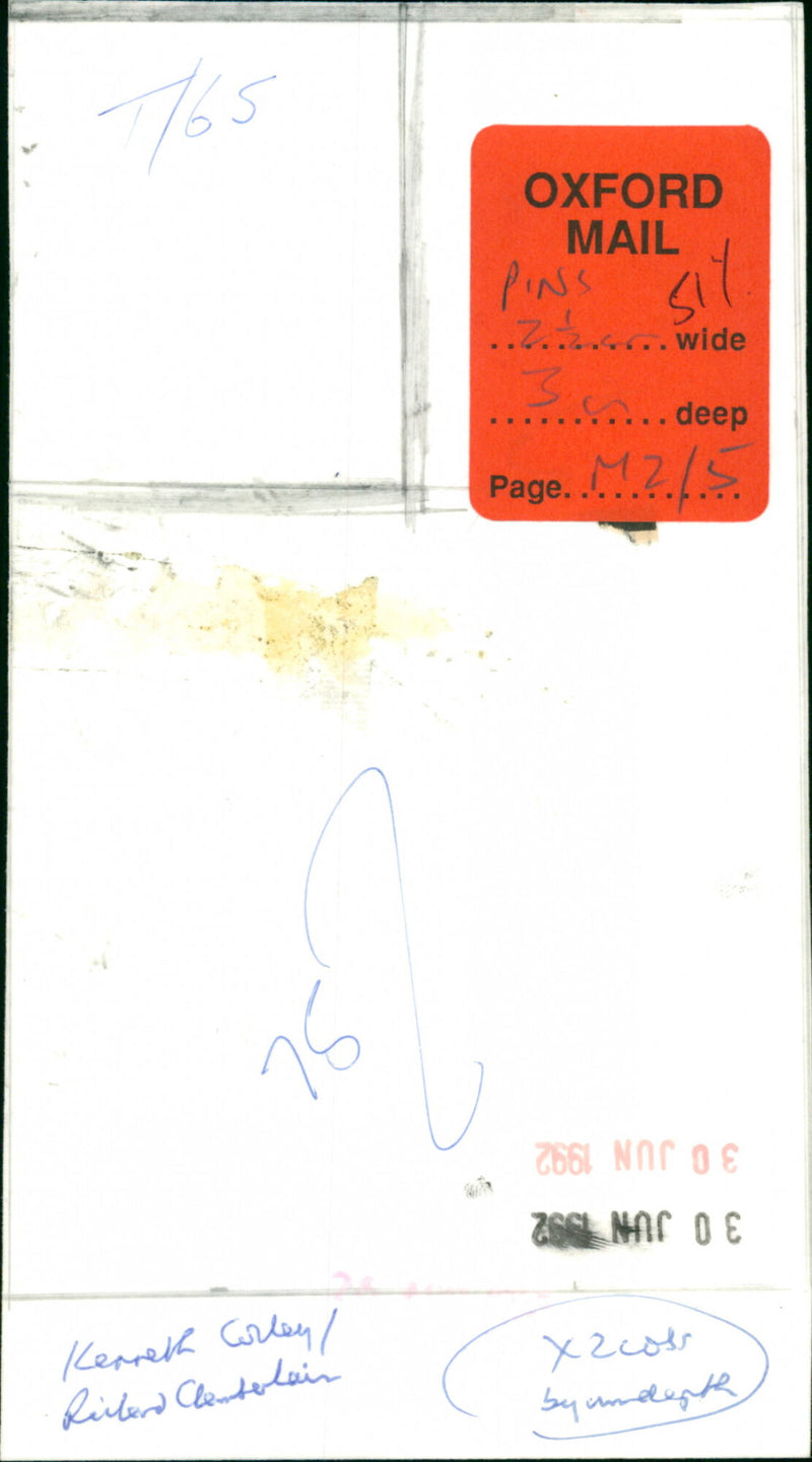 Kenneth Colley & Richard Chamberlain - Vintage Photograph