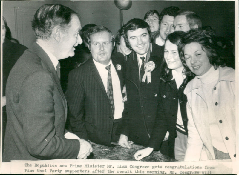 Mr Liam Cosgrave - Vintage Photograph