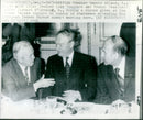 Harold Wilson,  Liam Cosgrave , Valerie Giscard d'Estaing - Vintage Photograph