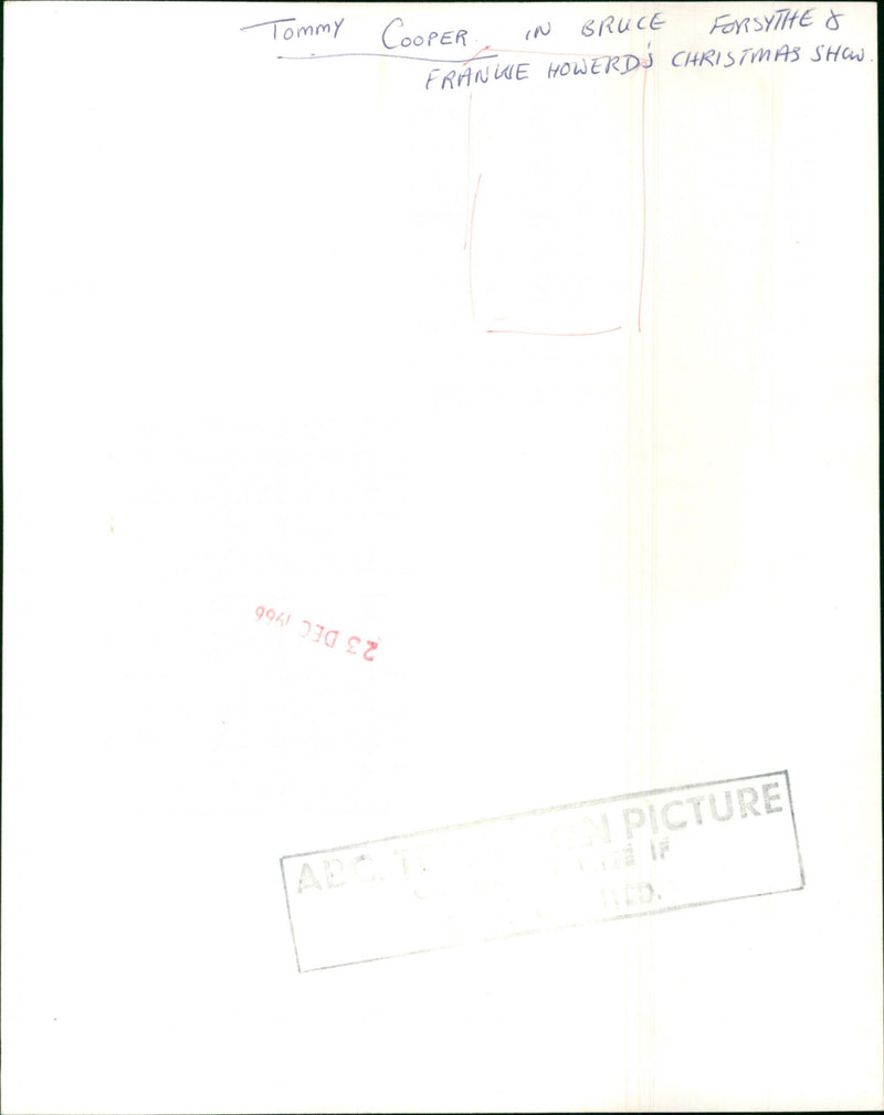 Tommy Cooper - Vintage Photograph