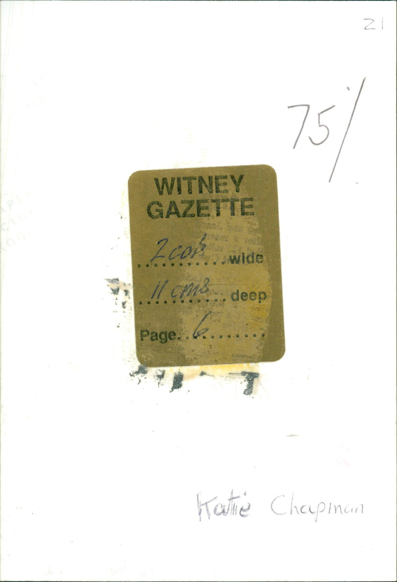 Katie Chapman - Vintage Photograph