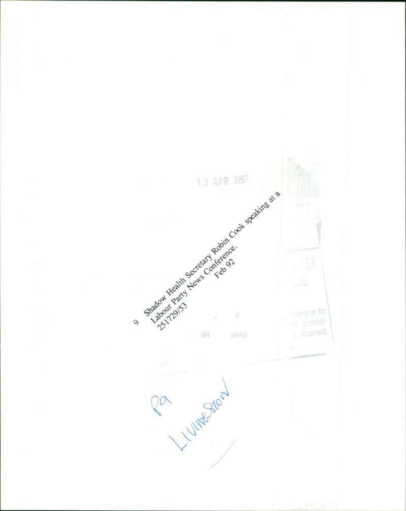 Robin Cook - Vintage Photograph