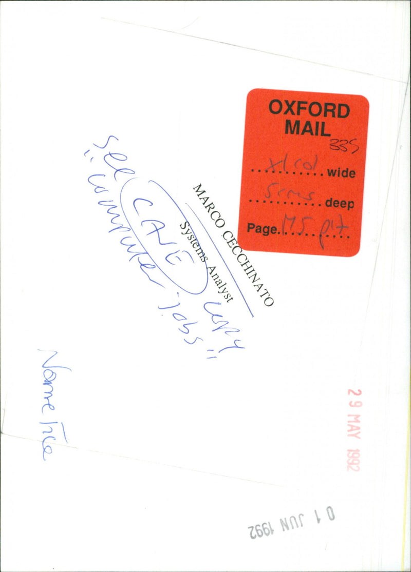 Marco Cecchinato - Vintage Photograph