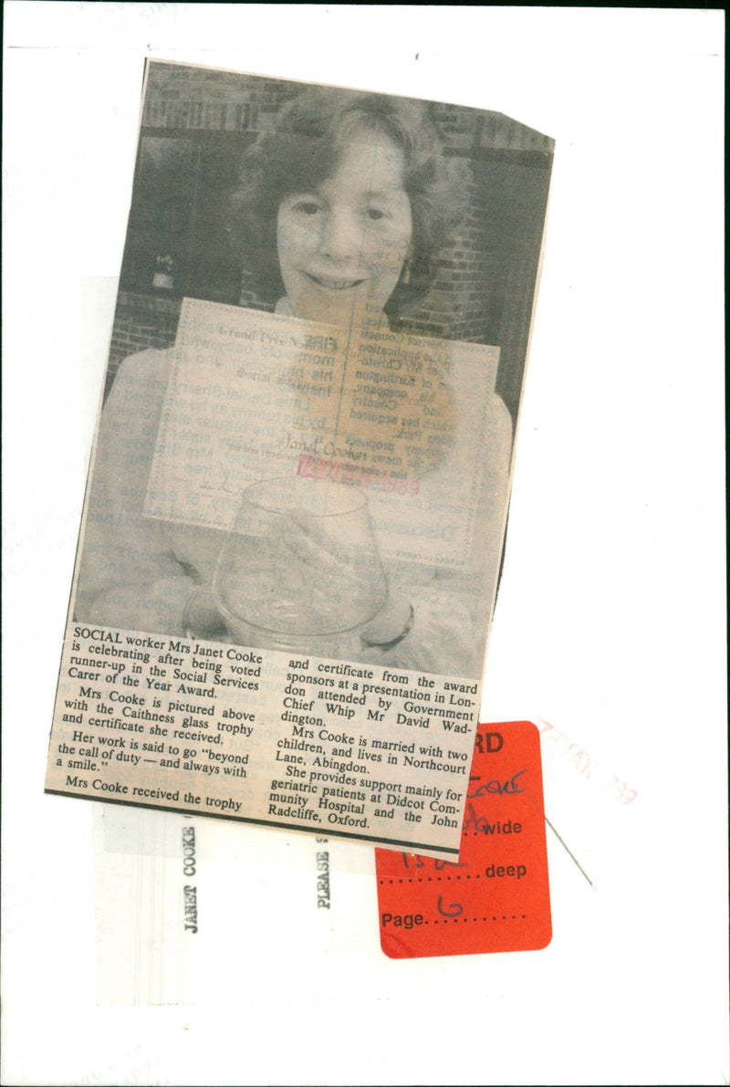 Janet Cooke - Vintage Photograph