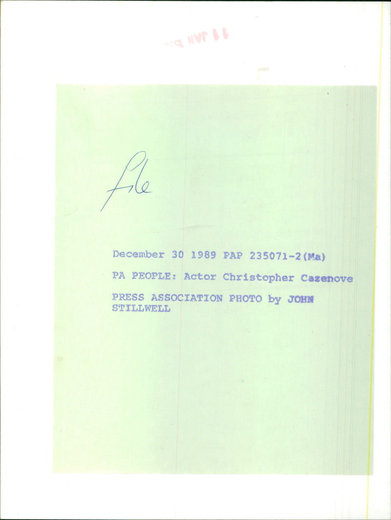 Christopher Cazenove - Vintage Photograph