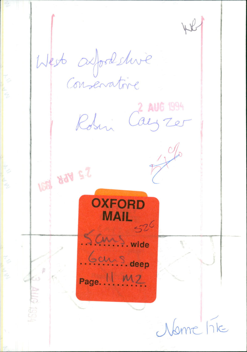 Robin Cayzer - Vintage Photograph