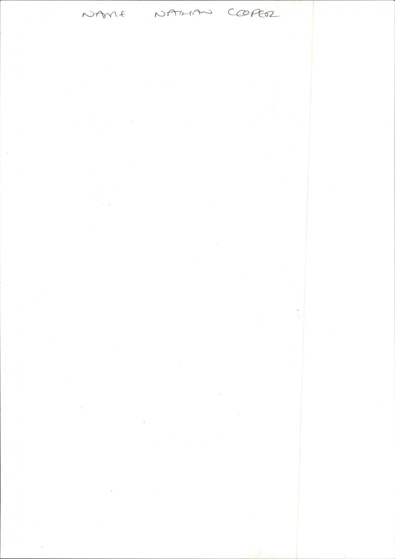 Nathan Cooper - Vintage Photograph