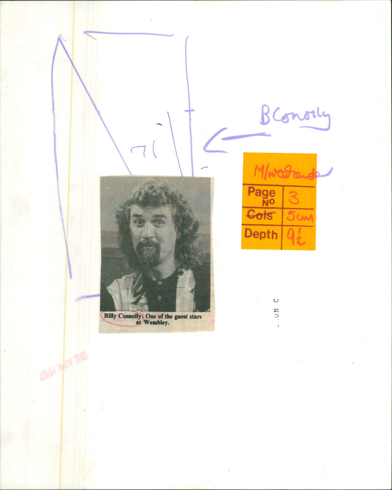 Billy Connolly - Vintage Photograph