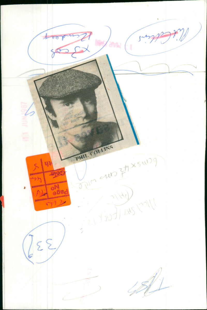 Phil Collins - Vintage Photograph