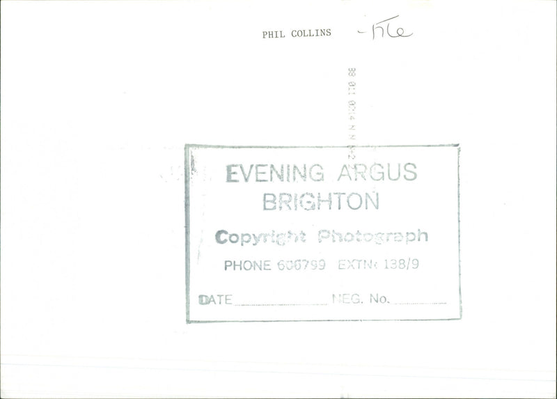 Phil Collins - Vintage Photograph