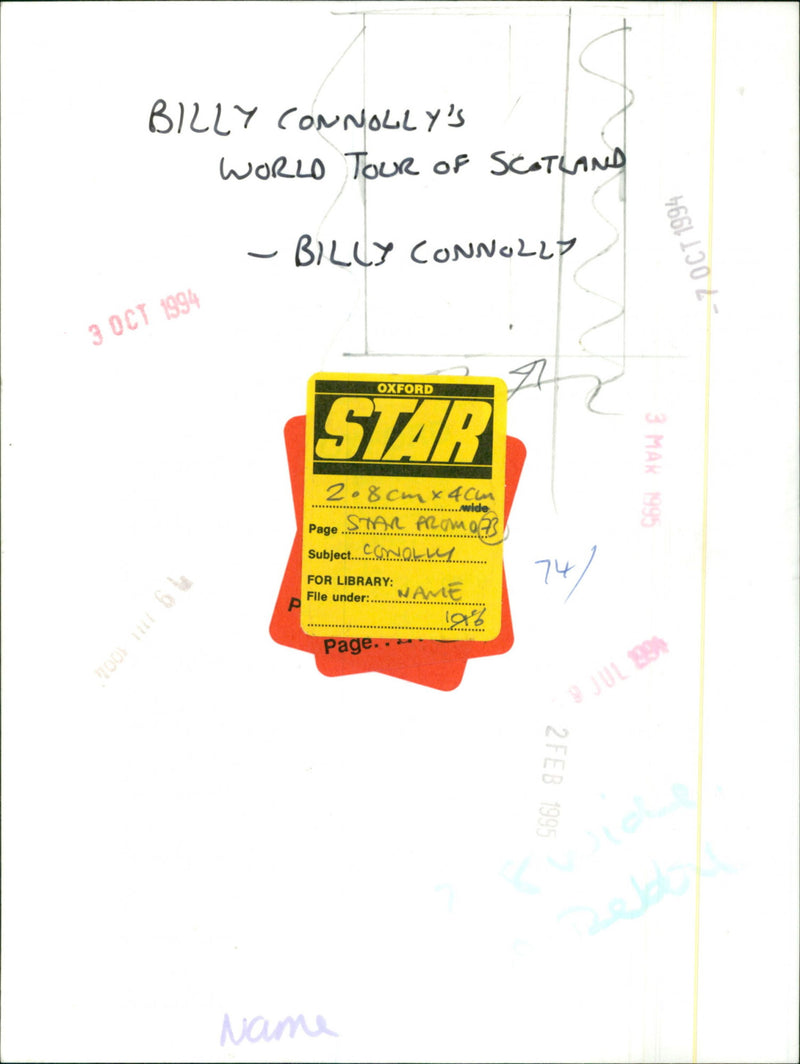 Billy Connolly - Vintage Photograph