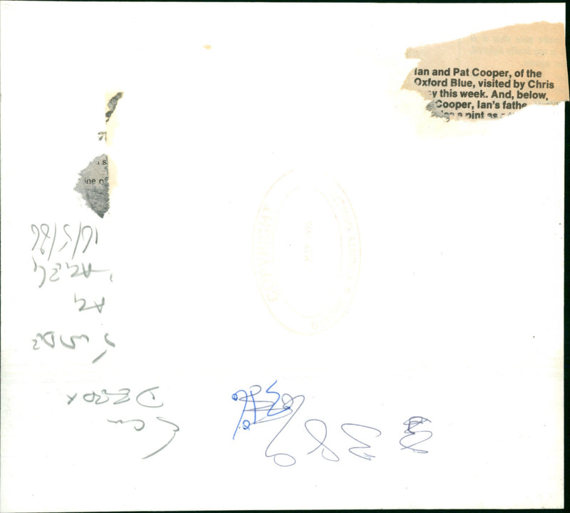 Ian and Pat Cooper - Vintage Photograph