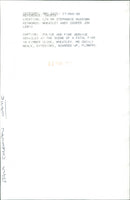 Police and fire service vehicles at the fatal fire scene - Vintage Photograph