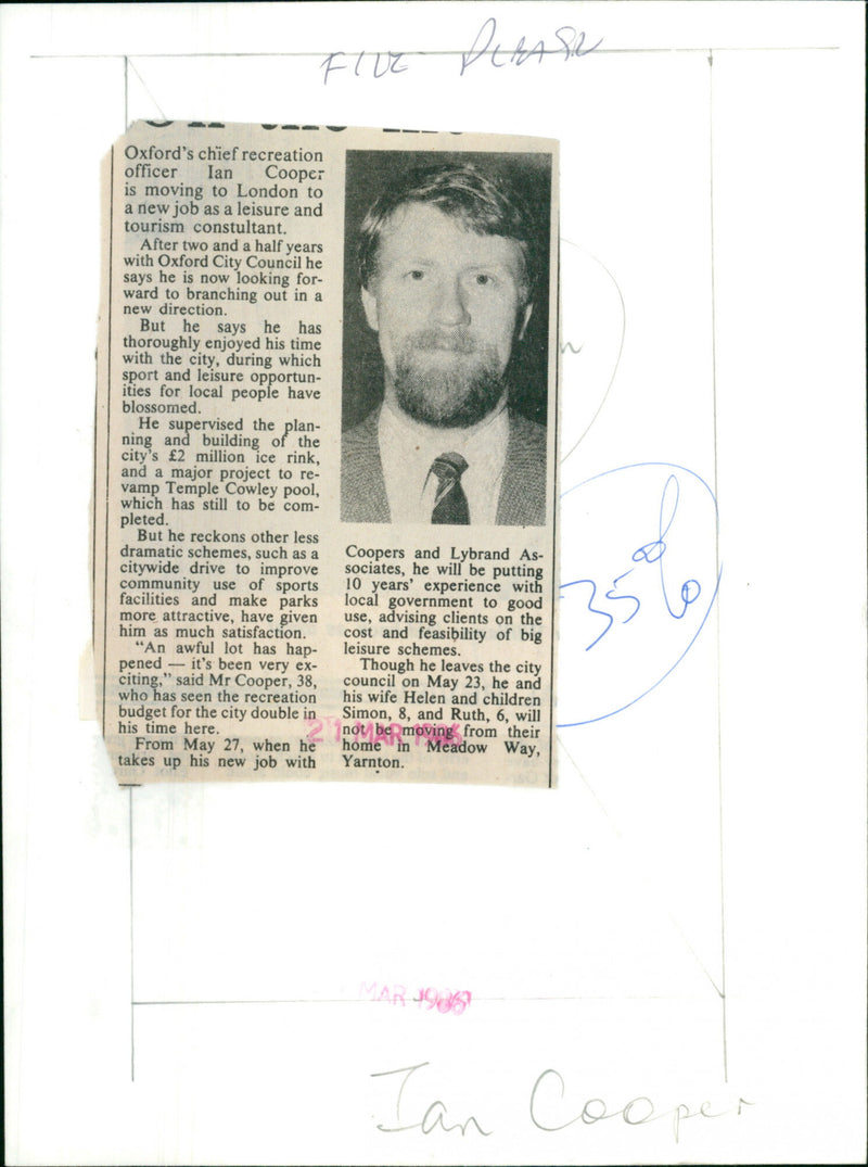 Ian Cooper - Vintage Photograph