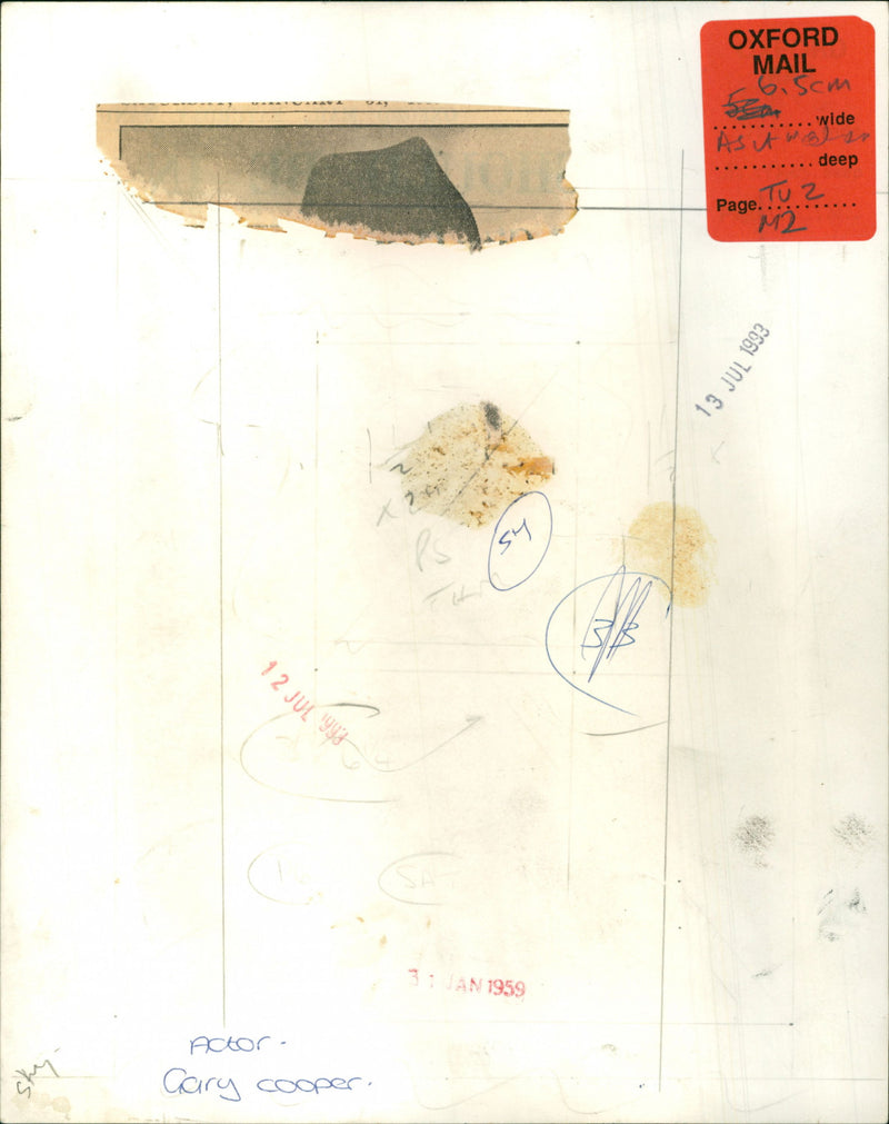 Gary Cooper - Vintage Photograph