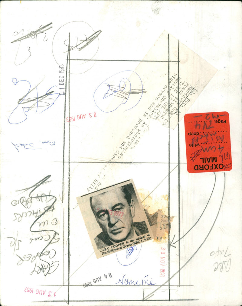 Gary Cooper - Vintage Photograph