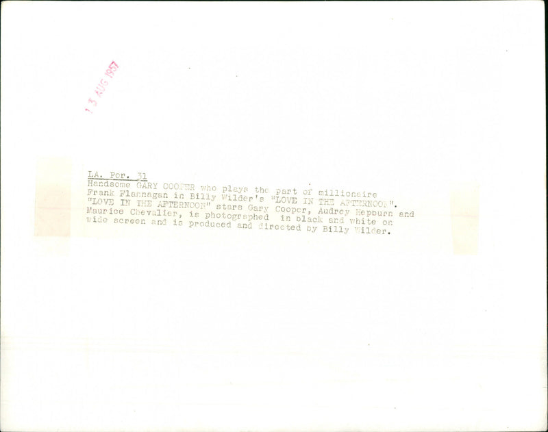 Gary Cooper - Vintage Photograph