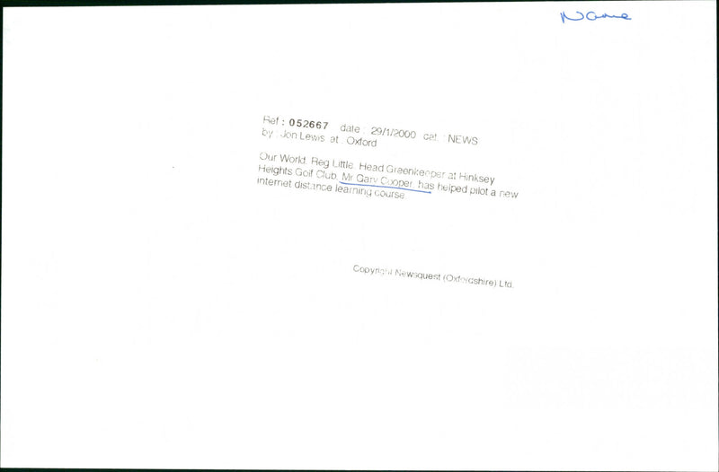 Gary Cooper - Vintage Photograph