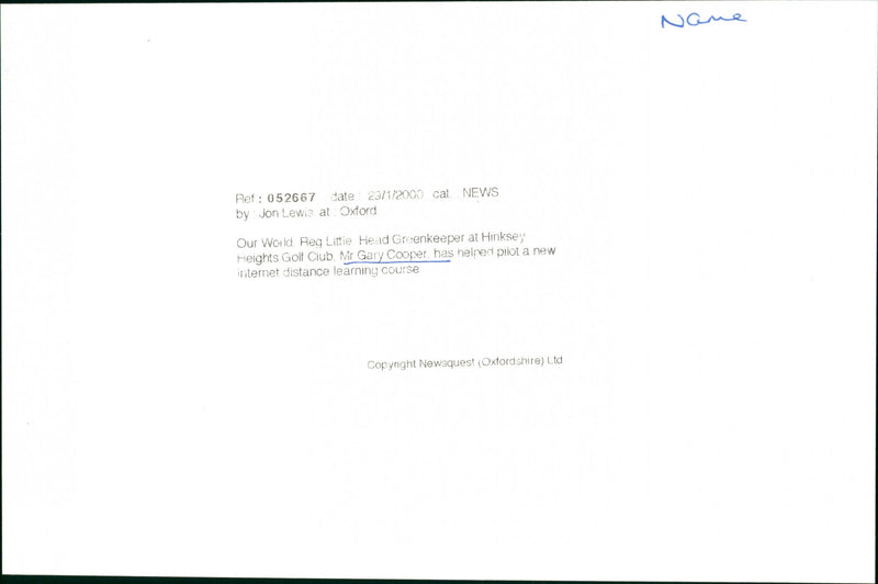 Gary Cooper - Vintage Photograph